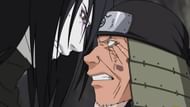 Hiruzen Sarutobi seals away Orochimaru's hands near to the time of his death (Image via Studio Pierrot)